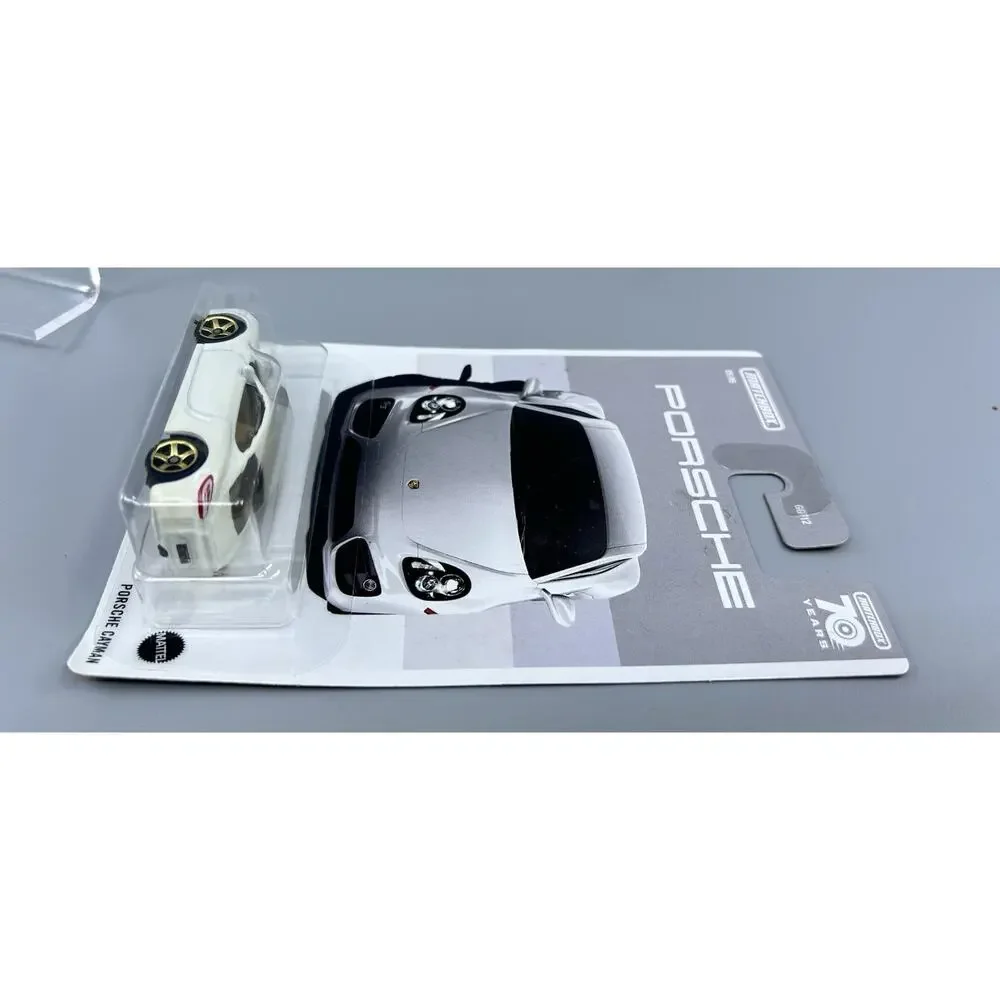 Matchbox PORSCHE Cayman 70 Years White Diecast 05/06 Diecast 1:64 NOC 2023
